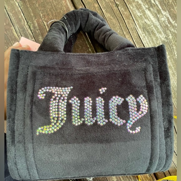 Juicy Couture Bag,Juicy Couture Black Tote and Silver Clutch Set - Picture 8 of 12